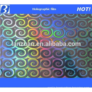 Holographic hot stamping foil for tobacco wrapping